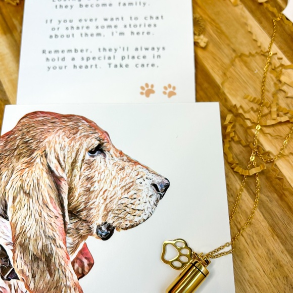 Memorial Pet Portrait and Urn Gift Set - Picture 8 of 9